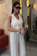 Halter Yaka Yelekli Modal Takım 10144 resmi